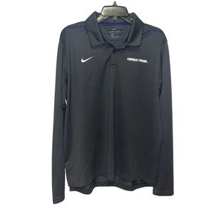 Nike Dri-Fit TCU Long Sleeve On-Field Athletic Grey Polo Men’s Size Large